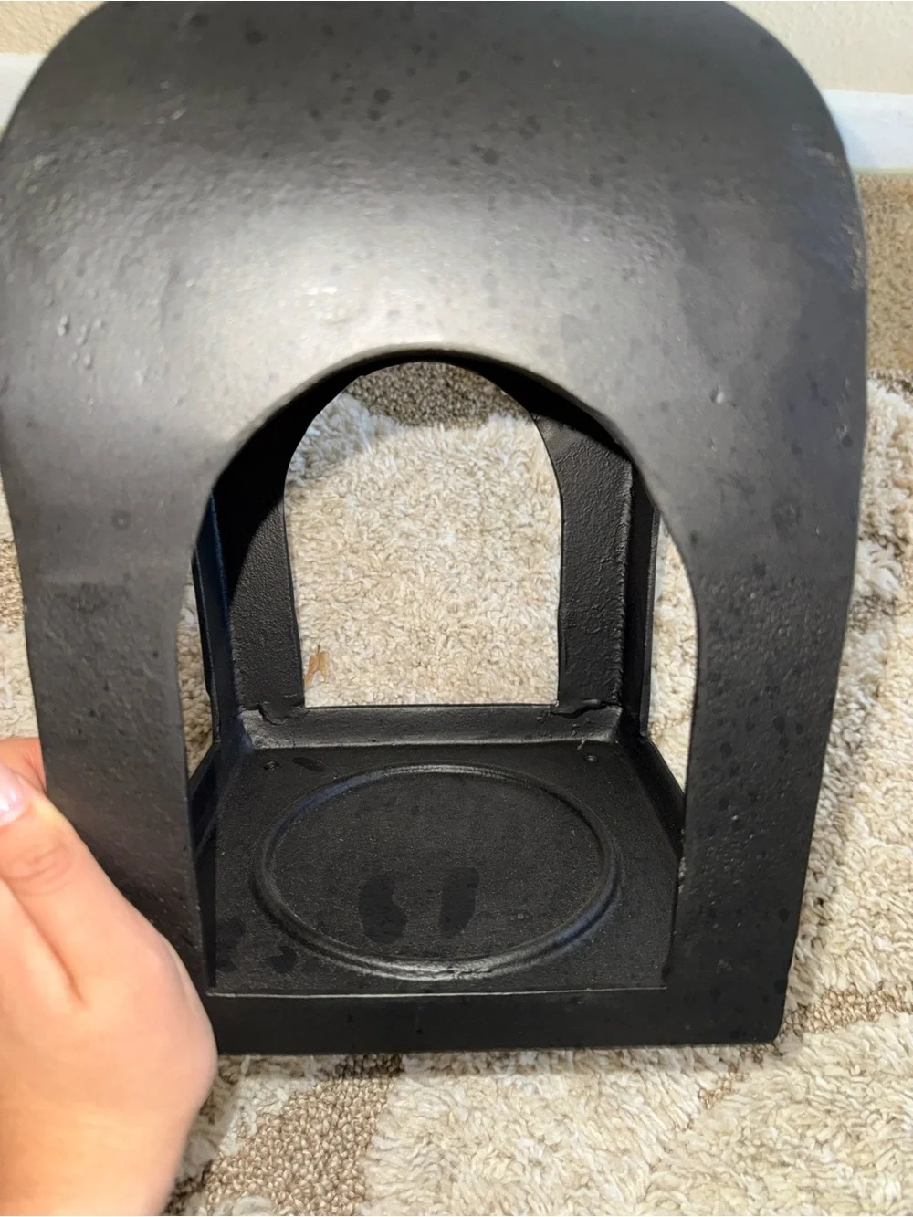 Threshold Cast Aluminum Lantern – Black 13.5” Pillar Outdoor Candle Holder NWT